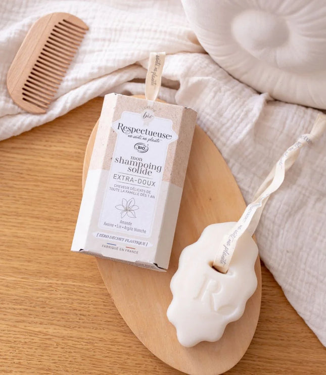RESPECTUEUSE Shampoing Solide Extra-Doux BIO - 75g