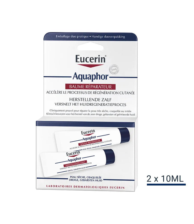 EUCERIN AQUAPHOR Baume Réparateur Cutané - Lot de 2x10ml