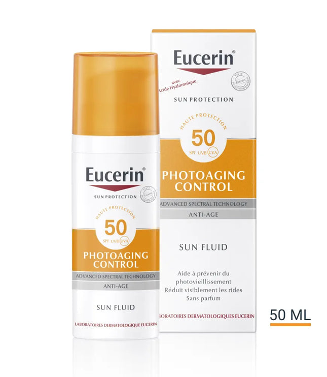 EUCERIN SUN PROTECTION SPF50 Fluide Solaire Anti-Âge - 50ml