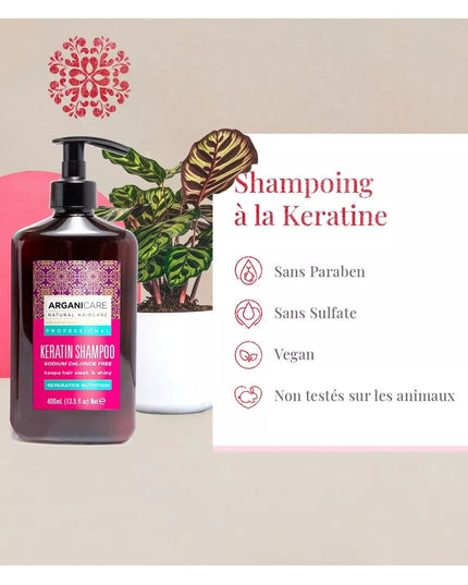 Shampoing réparateur et nutritif - Kératine