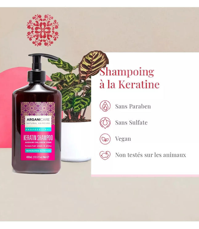 Shampoing réparateur et nutritif - Kératine