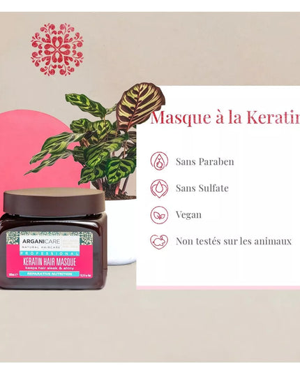 ARGANICARE Masque réparateur et nutritif - Kératine