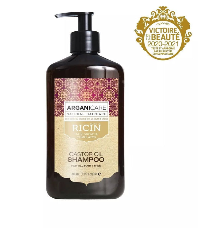 ARGANICARE HUILE DE RICIN Shampooing - 400ml