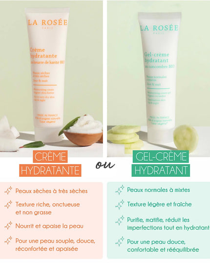 LA ROSÉE CRÈME HYDRATANTE VISAGE Peaux Sèches - 60ml