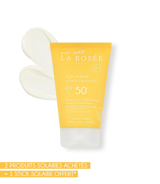 LA ROSEE LAIT SOLAIRE SPF50+ à l'Huile d'Abricot BIO - 150ml