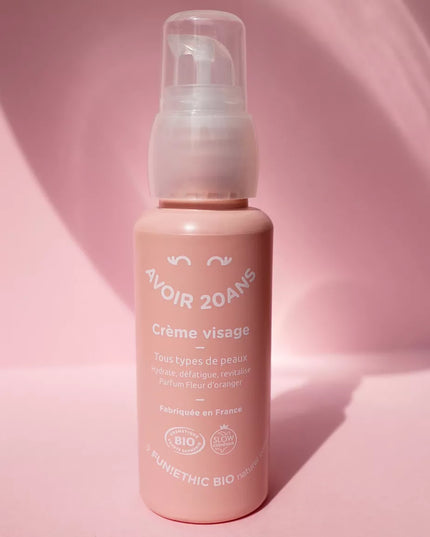 Crème Visage Défatigante Apaisante Eclat du Teint Bio