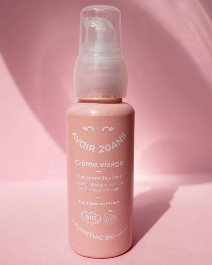 Crème Visage Défatigante Apaisante Eclat du Teint Bio