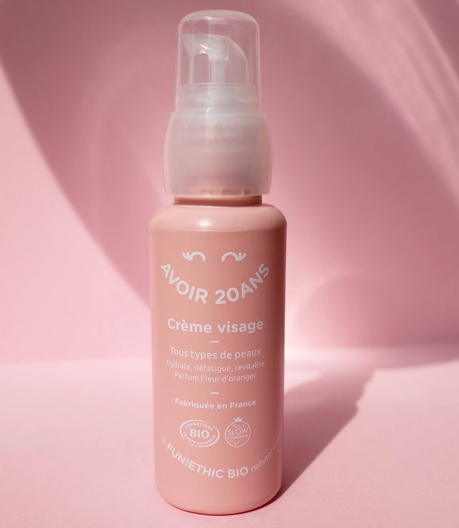 Crème Visage Défatigante Apaisante Eclat du Teint Bio