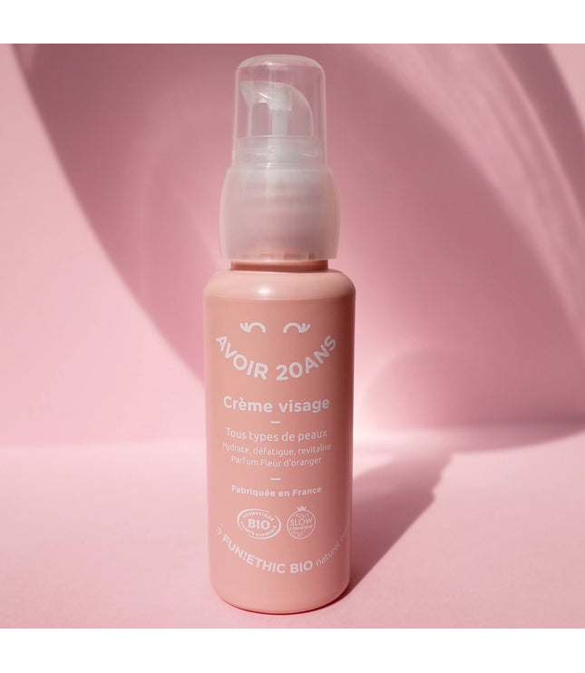 Crème Visage Défatigante Apaisante Eclat du Teint Bio