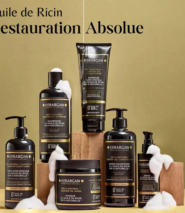 Kerargan - Shampoing Anti-Chute à l'Huile de Ricin - 500ml