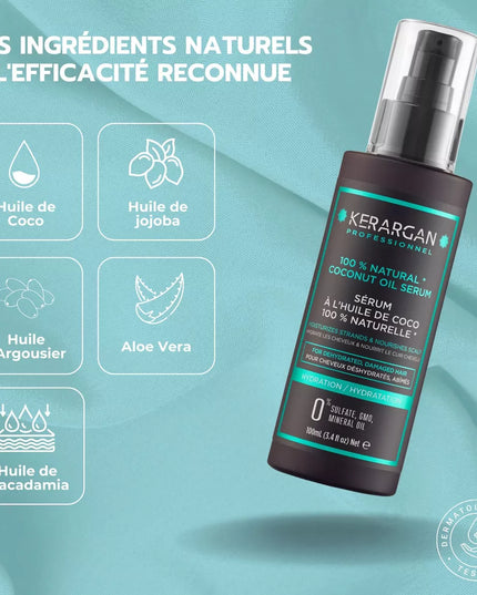 Kerargan - Sérum Hydratant à l'Huile de Coco - 100ml