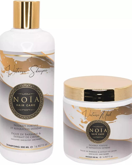 NOÏA HAIRCARE  PACK DUO VIRTUOSE SHAMPOING 500ML + MASQUE 500ML FIGUE DE BARBARIE & CAVIAR