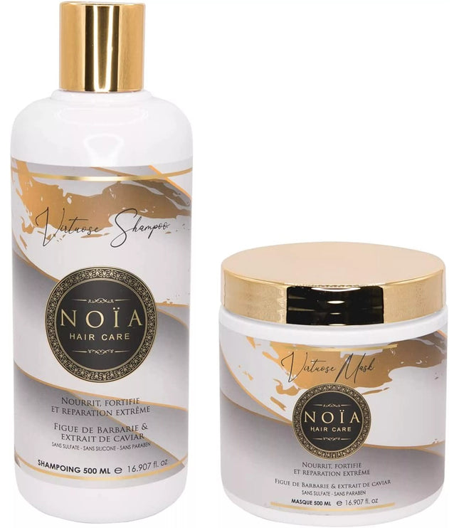 NOÏA HAIRCARE  PACK DUO VIRTUOSE SHAMPOING 500ML + MASQUE 500ML FIGUE DE BARBARIE & CAVIAR