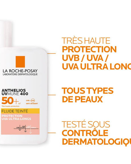 ANTHELIOS UVMUNE 400 Fluide Solaire Teinté SPF50+ - 50ml LA ROCHE POSAY