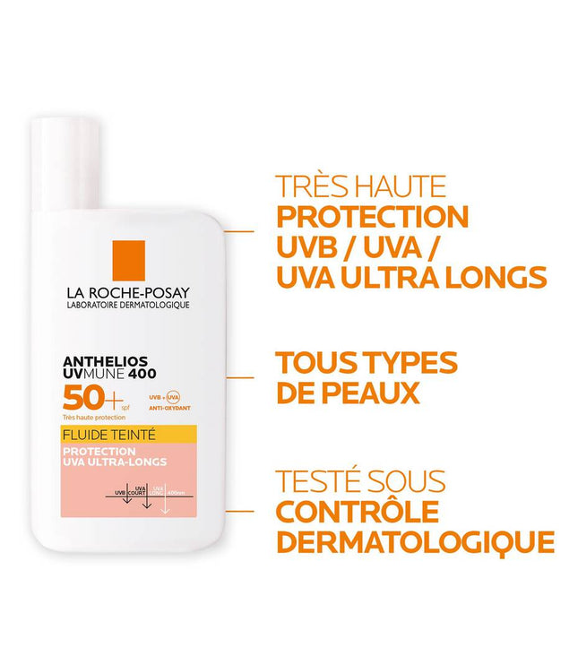 ANTHELIOS UVMUNE 400 Fluide Solaire Teinté SPF50+ - 50ml LA ROCHE POSAY