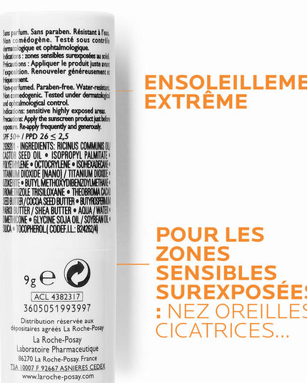 ANTHELIOS XL SPF50+ Stick solaire Zones Sensibles - 7g LA ROCHE POSAY