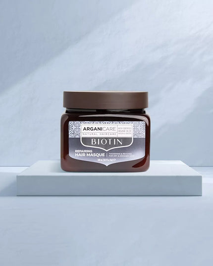 ARGANICARE Masque hydratant et réparateur à la Biotine - Cheveux secs et abîmés