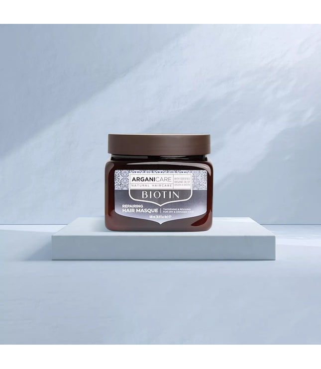ARGANICARE Masque hydratant et réparateur à la Biotine - Cheveux secs et abîmés