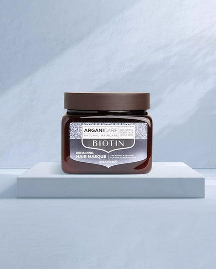 ARGANICARE Masque hydratant et réparateur à la Biotine - Cheveux secs et abîmés