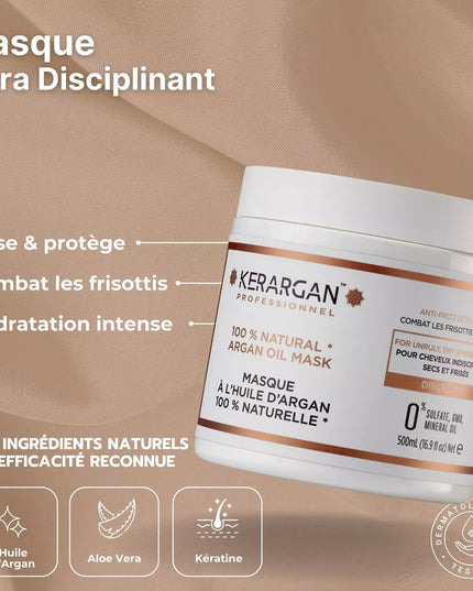 Kerargan - Masque Disciplinant à l'Huile d'Argan - 500ml