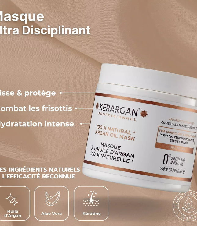 Kerargan - Masque Disciplinant à l'Huile d'Argan - 500ml