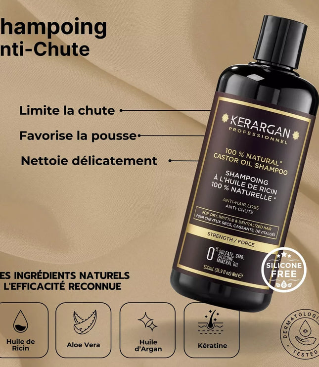 Kerargan - Duo Anti-Chute Shampoing & Masque Huile de Ricin - 2x500ml