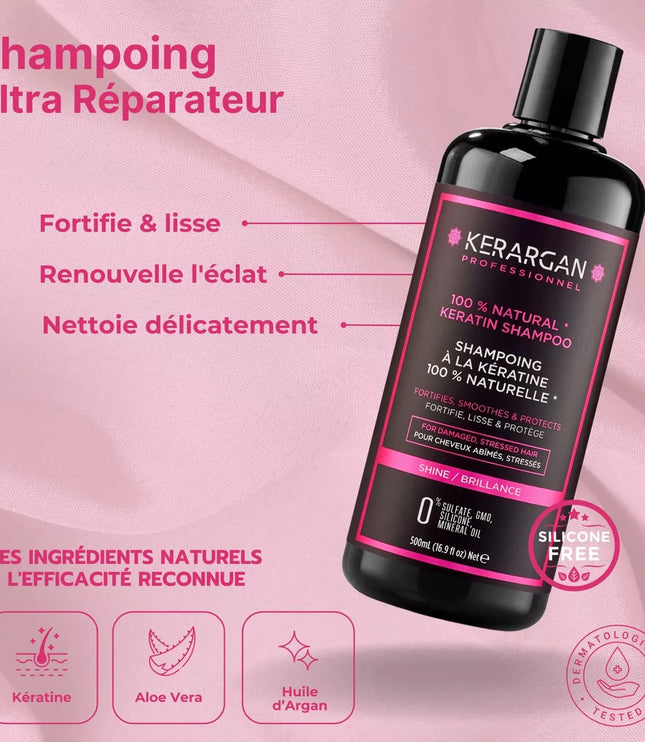 Kerargan - Duo Shampoing & Masque à la Kératine - 2x500ml