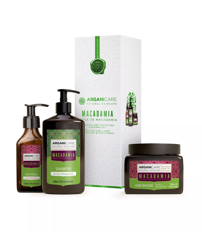 ARGANICARE Coffret Trio - Rituel à l'Huile de Macadamia