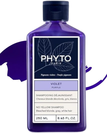 PHYTO VIOLET Shampooing Déjaunissant Cheveux Blonds Gris - 250ml