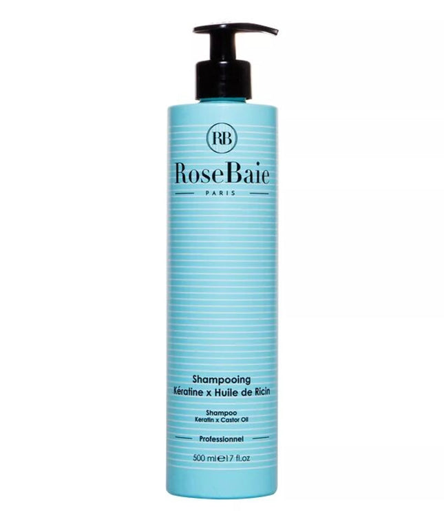 ROSEBAIE SHAMPOOING Kératine et Huile de Ricin 500ml