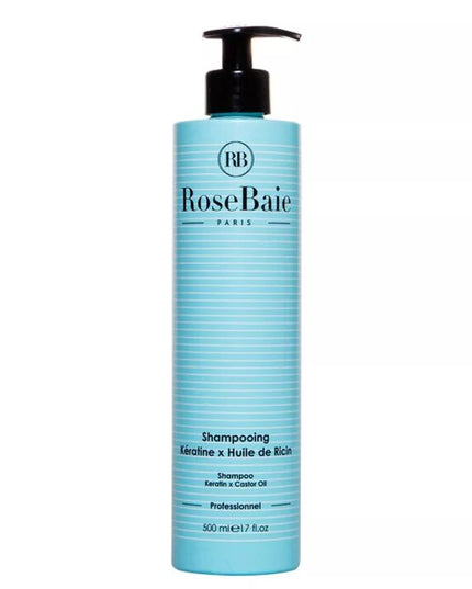 ROSEBAIE SHAMPOOING Kératine et Huile de Ricin 500ml