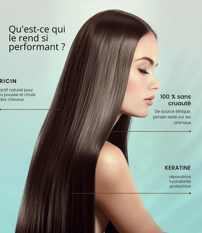 ROSEBAIE SHAMPOOING Kératine et Huile de Ricin 500ml