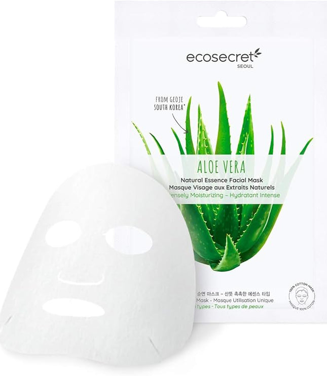 ECO SECRET MASQUE VISAGE ALOE VERA - 1 Masque Tissu