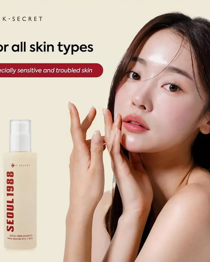 Essence K-SECRET SEOUL 1988 : Mucine d'escargot 97 % + Riz 100 ml