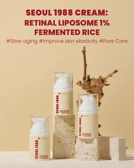 Crème K-SECRET SEOUL 1988 : Liposome rétinien 1 % + Riz fermenté 50 ml