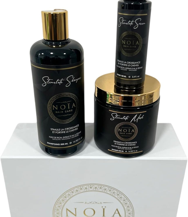 NOÏA HAIRCARE Coffret prestige Trio Antidotes + Peigne de voyage