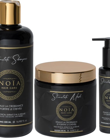 NOÏA HAIRCARE Coffret prestige Trio Antidotes + Peigne de voyage