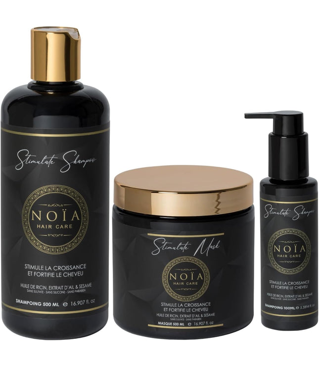 NOÏA HAIRCARE Coffret prestige Trio Antidotes + Peigne de voyage