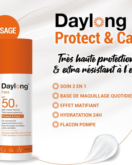 DAYLONG FACE Fluide Régulateur Multi-Protection SPF50+ - 50ml