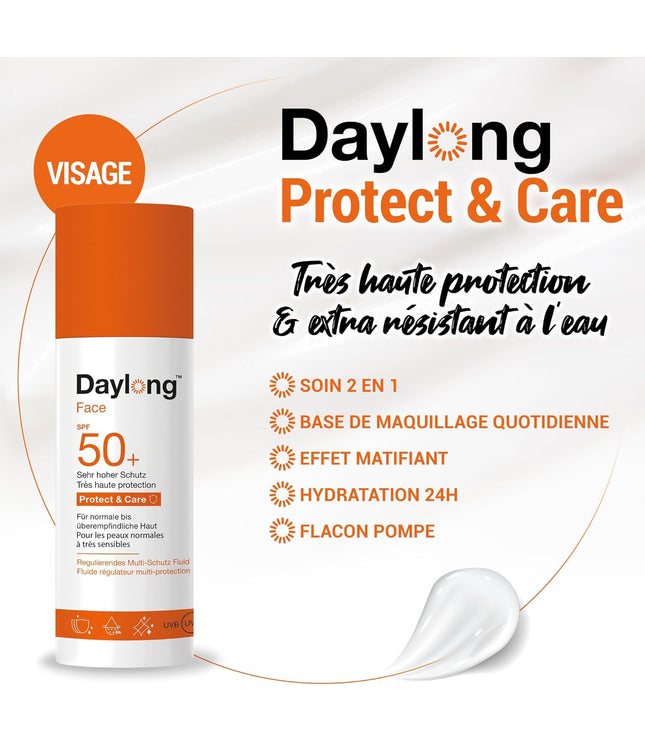 DAYLONG FACE Fluide Régulateur Multi-Protection SPF50+ - 50ml