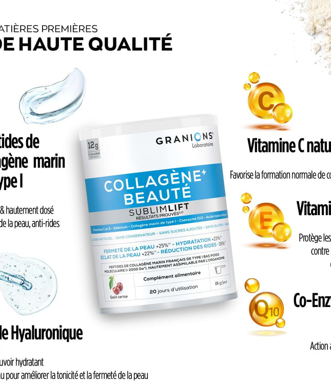 GRANIONS COLLAGENE + BEAUTÉ Sublimlift - Poudre 300g