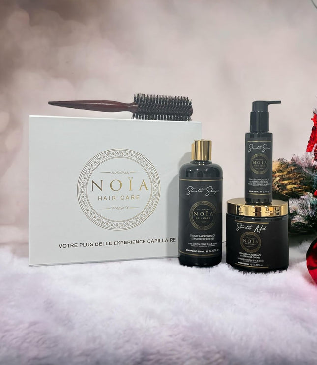 NOÏA HAIRCARE Coffret prestige Trio Antidotes + Peigne de voyage