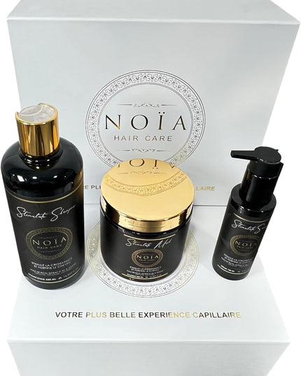 NOÏA HAIRCARE Coffret prestige Trio Antidotes + Peigne de voyage