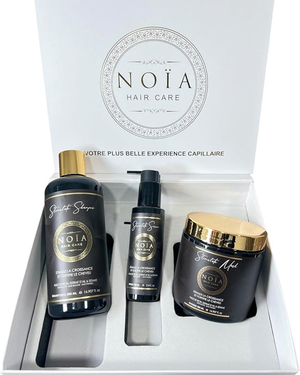 NOÏA HAIRCARE Coffret prestige Trio Antidotes + Peigne de voyage
