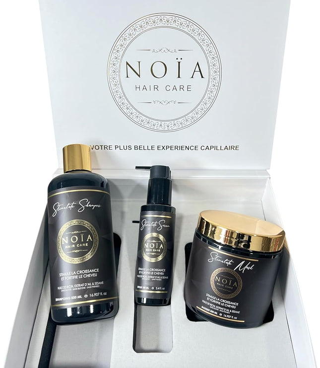 NOÏA HAIRCARE Coffret prestige Trio Antidotes + Peigne de voyage