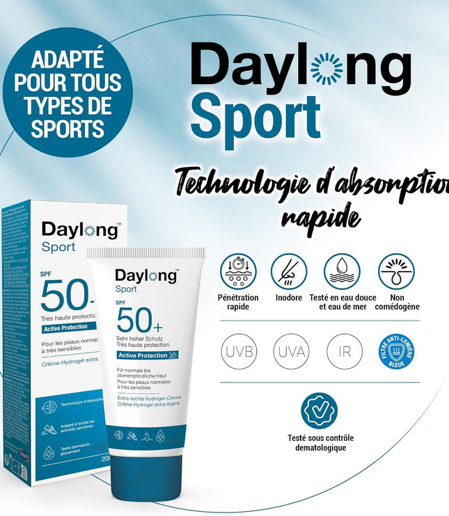 DAYLONG SPORT Crème-Hydrogel Extra Légère SPF50+ - 50ml