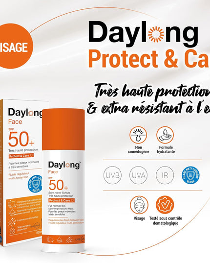 DAYLONG FACE Fluide Régulateur Multi-Protection SPF50+ - 50ml