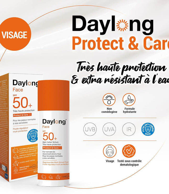 DAYLONG FACE Fluide Régulateur Multi-Protection SPF50+ - 50ml