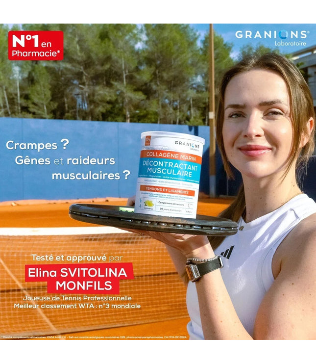 GRANIONS DÉCONTRACTANT MUSCULAIRE COLLAGENE MARIN Marin Goût Citron - 300g