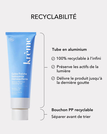KRÈME GELÉE FRAÎCHE NETTOYANTE DÉMAQUILLANTE - 150ml